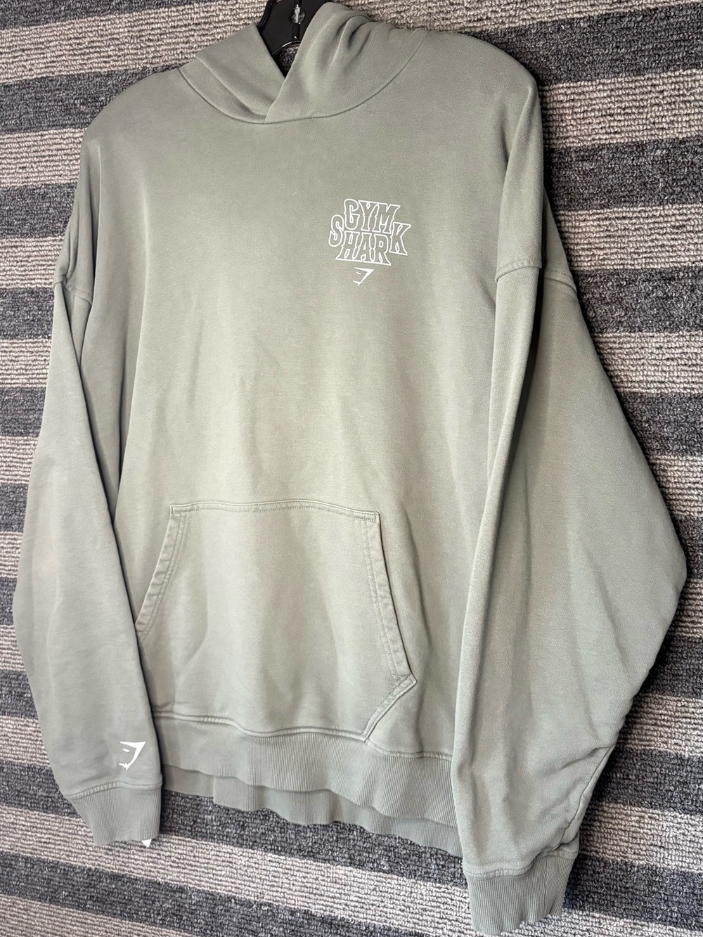 Gymshark Men's Sage Green Hoodie Sweatshirt Men’s XL EUC